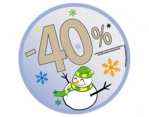 Sticker 40% HIVER 08