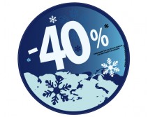 Sticker 40% HIVER 10