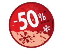 Sticker 50% HIVER 15