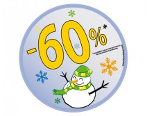 Sticker 60% HIVER 20