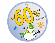 Sticker 60% HIVER 20