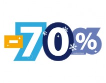 Sticker 70% HIVER 30