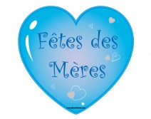 Sticker Cœur Fête des Mères FDM12