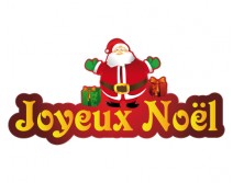 Sticker Pere Noel pour votre vitrine 02