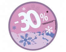 Sticker 30% HIVER 05