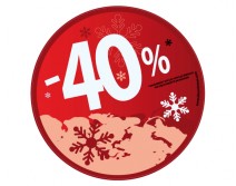 Sticker 40% HIVER 09