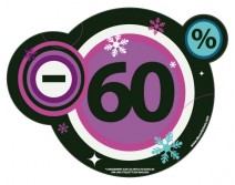 Sticker 60% HIVER 19