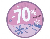 Sticker 70% HIVER 29