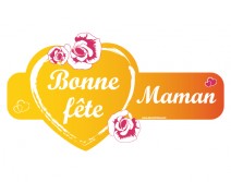 Sticker ruban Bonne Fte Maman FDM08