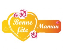Sticker ruban Bonne Fête Maman FDM08