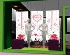 Affiches et bandeaux de Saint Valentin pour votre vitrine