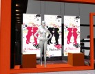 Bandeau de vitrine Saint Valentin amoureux