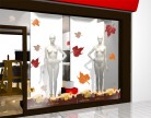 Stickers vitrine Automne
