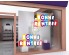 sticker de vitrine rentre