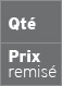 Qté et prix remisé